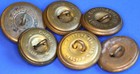 British Ww2 Brass Buttons General Service  Various Makers 23-26mm    35102 