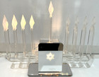 Vintage Mcm Jewish Star Acrylic Electric Hanukkah Menorah Judaica Judaism Israel