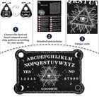 Black Ouija Wooden Board Game Spirit Hunt Planchette Accessories Games Supplies