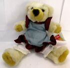 Renee Posner Huckleberry Blossom Dakin Bear Blue Red Dress Pantaloons 1994