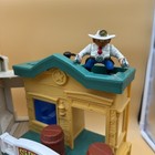 Vintage Fisher Price Hotel General Store Western Bank Sheriffs Cowboys Play Set