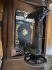     gorgeous  1874 Antique Singer Sewing Machine   White Wood Cabinet-tested Works