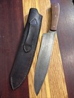 Custom Handforged Large Fixed Blade Knife Marked    jg    Carbon Steel Usa Antique