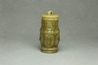 Chinese Antique Old Hetian Jade Hand-carved Four-faced Guanyin Statues Pendant