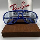 Vintage Ray Ban B l Electric Blue Oversized Gray Changeable Nos Usa Sunglasses
