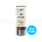 Celsius Sparkling Orange Essential Energy Drink 12oz Lot Of 12 Cans