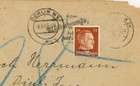 Wwii Ukraine German Occupation  Berlin Hitler W9 Stamp Cover 1943 World War 2