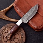 Custom Hand Made Forged Damascus Steel Skinning Hunting Knife Hh-204