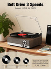 7-in-1 Vinyl Record Player  Bluetooth Belt Drive Turntable   3-speed Turntables