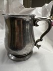 Vtg Cast Pewter Tankard Stein mug Cup Mancave Old World Traditional Colonial