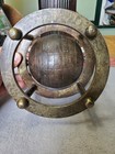 Vintage Solid Brass Mini  Armillary Globe Sphere With Rotating Rings Stand