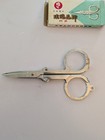 Rose Brand Antique Folding Sewing Scissors Made In Japan