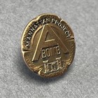Manhattan Project Atomic  a  Bomb Workers Lapel Pin Award Bronze Ww2 1945