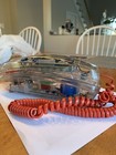 Vintage Retro Lonestar See Through-clear Telephone Model 911 Push Button Red Cor