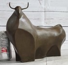 Bronze Sculpture Collectible Home Office Decoration Botero Bull Sale Hot Cast