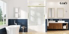 Cozy 54  60  72   X 76  Frameless Single Slide Shower Door 3 8 tempered Square