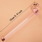 Flamingo Glass Stirrers Creative Swizzle Sticks  6-pcs Cute Swizzle Sticks     Reu