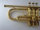 Bach Stradivarius 37 Star Model Gold Plated Trumpet   Case