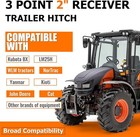 3 Point 2  Receiver Trailer Hitch Category One Tractor