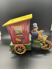 Humphrey Mobile Vintage Tin Wind-up Tricycle Delivery Van Toy W  Driver
