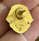 10k Yellow Gold   Enamel Lions Club Past President Pin 2 Grams