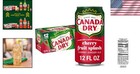 Refreshing Cherry Ginger Ale Fruit Splash 12oz Cans - Pack Of 12 For Relaxation