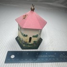 Hand Painted Hanging Wood Butterfly House Flower Leaf Design  4   