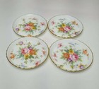 Vintage Minton Marlow S-309 Floral Bone China Coasters Made In England Set Of 4