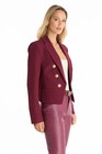 Gabrielle Double Breasted Blazer Merlot  The Noli Shop