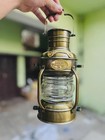 Nautical Marine Brass Boat Light Antique Hanging Oil Lamp Ship Anchor Lantern