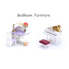 Sylvanian Families Calico Critters Bedroom Furniture Bed piano dresser New