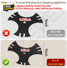 3 Pcs Universal 9  X 9   1 2 Inch Hole  Edger Blade  3-side Edger Star Blade