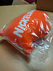 Vintage Nickelodeon Orange Blimp Plush Pillow  90s Y2k Retro Nos New Old Stock