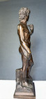 Antique Bronze Metal Michelangelo s David Sculpture Statue Good Patina 13 
