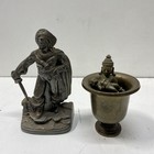 Vintage Brass Decor Lot 12 Pieces Teapot Figurines Mortar Pestle Middle Eastern