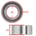 Rear Wheel Knuckle Ball Bearing For Honda 91051-hp6-a01