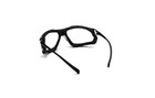 X2 Pyramex Proximity Safety Glasses Foam Padded Black Frame Clear Anti-fog Lens