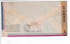 1944 Springfield  Ma To Nassau  Bahamas Airmail  Censored  overrun      c6012 