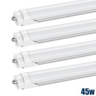 25 Pack T8 8ft Led Tube Light Bulbs 45w Single Pin Fa8 6500k 8  Led Shop Lights
