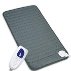 12 x24  Heating Pad  Electric Heat Pad 6 Heating  4 Timer 24 x12  Dark Gray