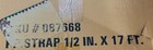 10 Pre-cut Poly Straps 1 2  X 17  With Built In Buckle Strapping Shipping New