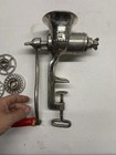 Vintage Harper No  3 Meat Grinder Hand Crank Made In England W  3 Plates