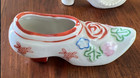 Vintage Porcelain Victorian Shoe Pin Cushion Miniature Made In Japan