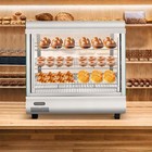 Stainless Steel 3-tier Food Warmer 26  Glass Display Case For Hot Food Serving