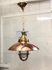 Solid Brass Copper Pendant Light Clear Glass Nautical Chain Ceiling Lamp Fixture