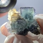 Rare Phantom Fluorite Cube  Quartz Specimen Green Purple Okorusu Namibia