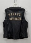 Harley Davidson 100th Anniversary Leather Vest Xlw 1903-2003 Genuine Biker Vest