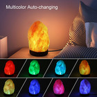 Usb Himalayan Salt Lamp With 7 Colors Changing  Natural Salt Rock Night Lamp Min