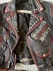 Vintage 1970 s Punk Studded Leather Vest Painted Skull Sex Pistols