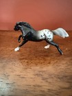 Breyer Stablemates Horse Figurine Black   White Spotted Appaloosa Plastic